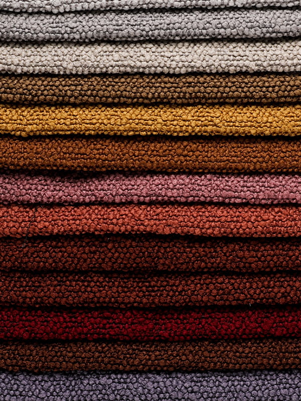 Dinoya Circle Yarn Polyester e Sofá de linho tecidos