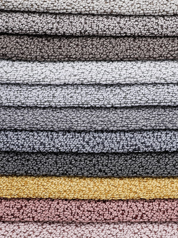 Emily Loop Yarn Polyester e Sofá de linho tecidos