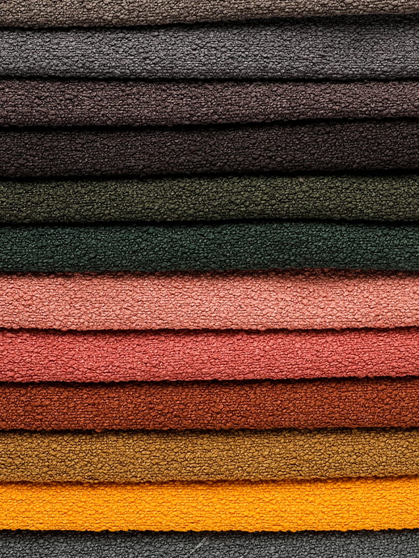 Honeysuckle Loop Yarn Polyester e linho tecidos